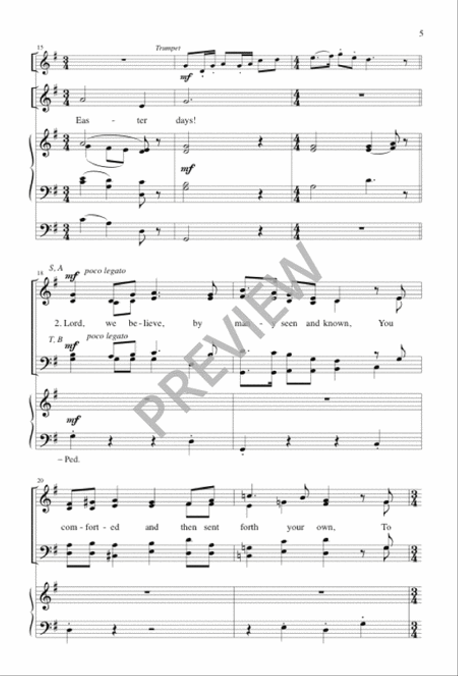 Easter Days 4-Part scores gallery preview page 5