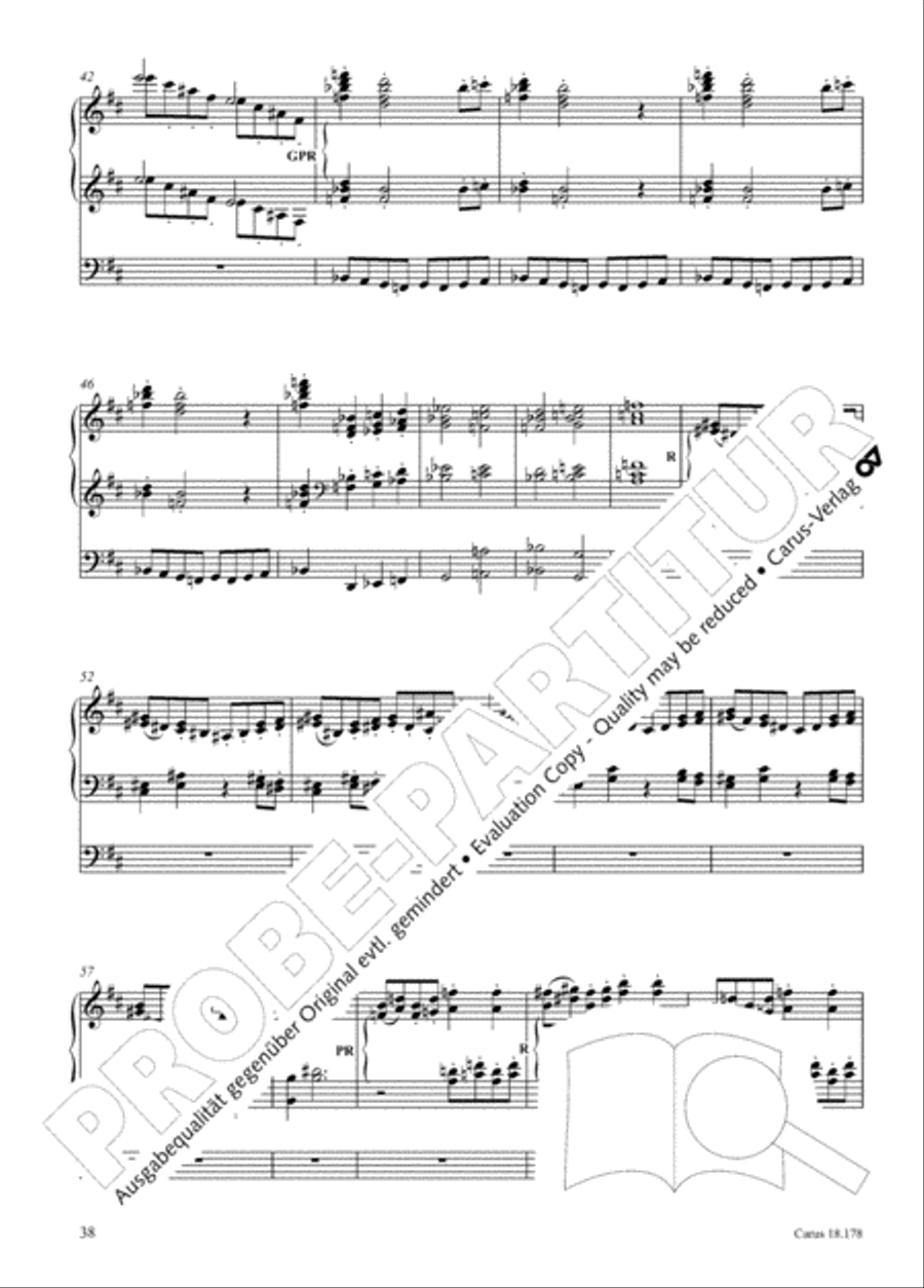 Symphonie No. II pour Orgue Organ scores gallery preview page 53