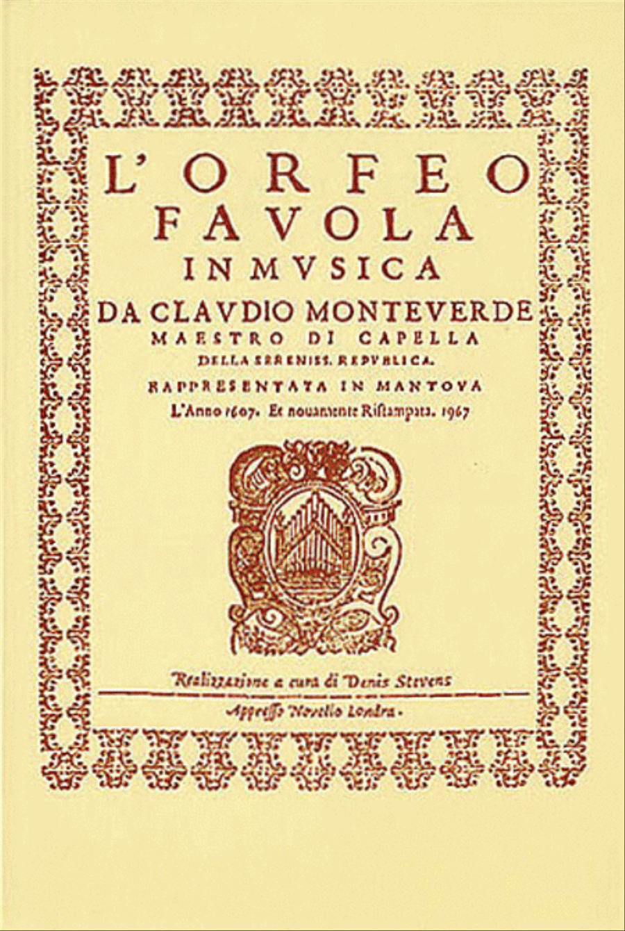 Claudio Monteverdi: L'Orfeo - Favola In Musica SV.318 Voice scores gallery preview page 1