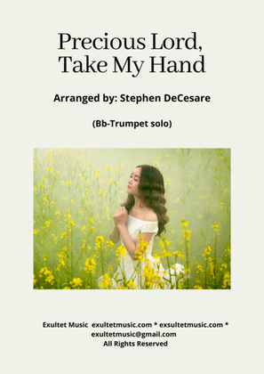Book cover for Precious Lord, Take My Hand (Bb-Trumpet solo and Piano)