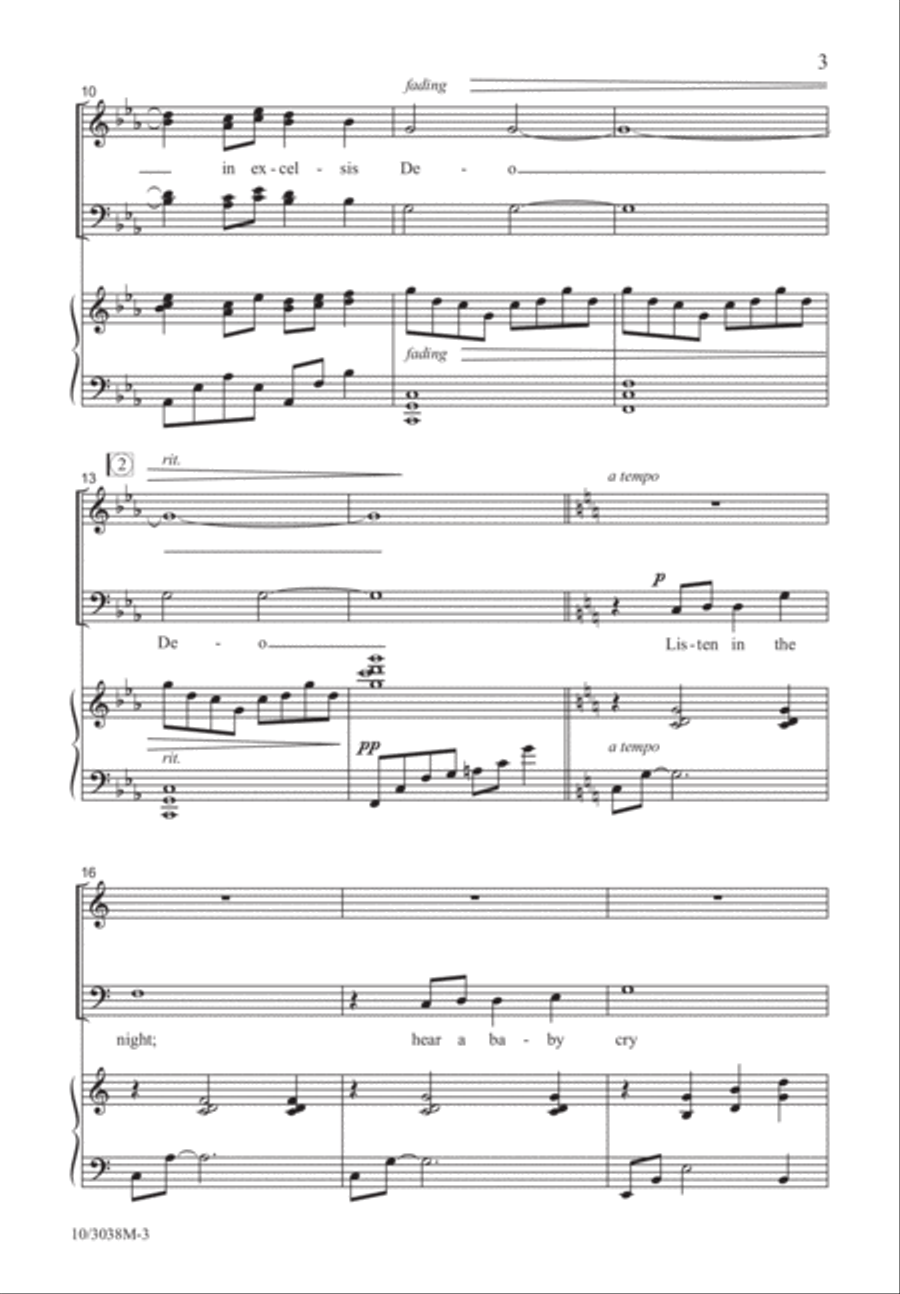 He Left the Music of Heaven Divisi scores gallery preview page 3