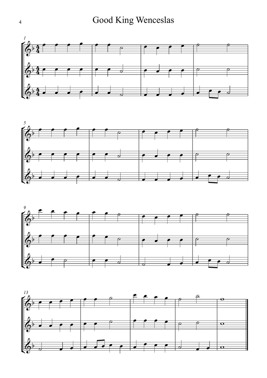 8 Flexible Christmas Trios Large Ensemble scores gallery preview page 4