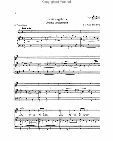 Panis angelicus for Voice and Piano (3 Keys in One -- High/Medium/Low Voice)