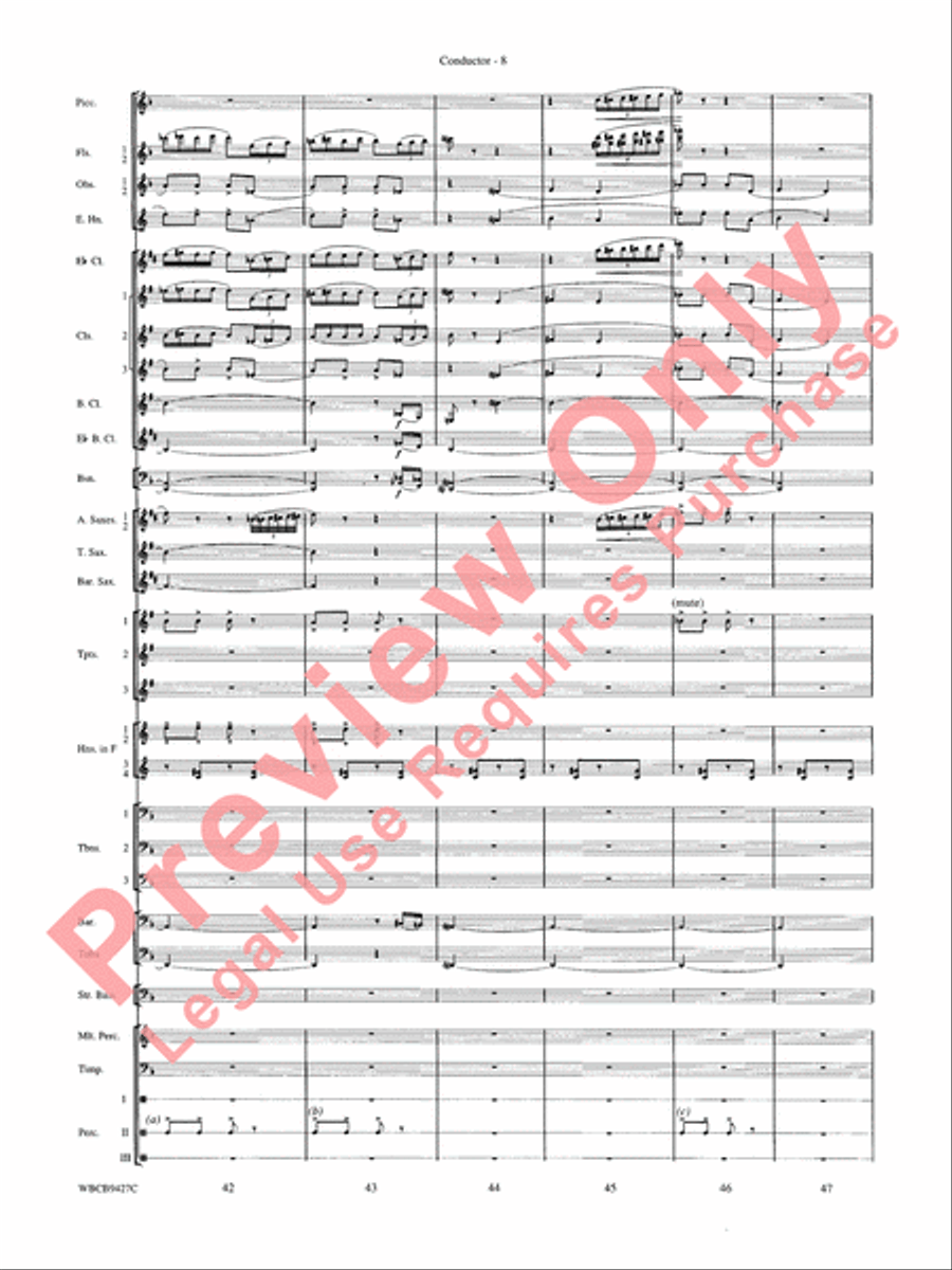 An American in Paris Concert Band scores gallery preview page 10