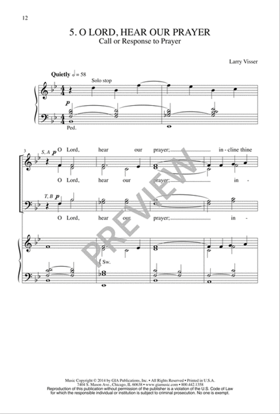 Seven Short Choral Meditations Divisi scores gallery preview page 12