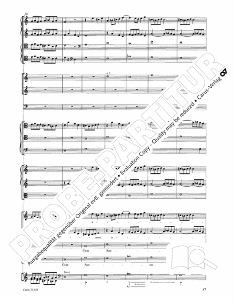 C Minor Mass, K. 427 (Missa in c KV 427) 4-Part scores gallery preview page 103