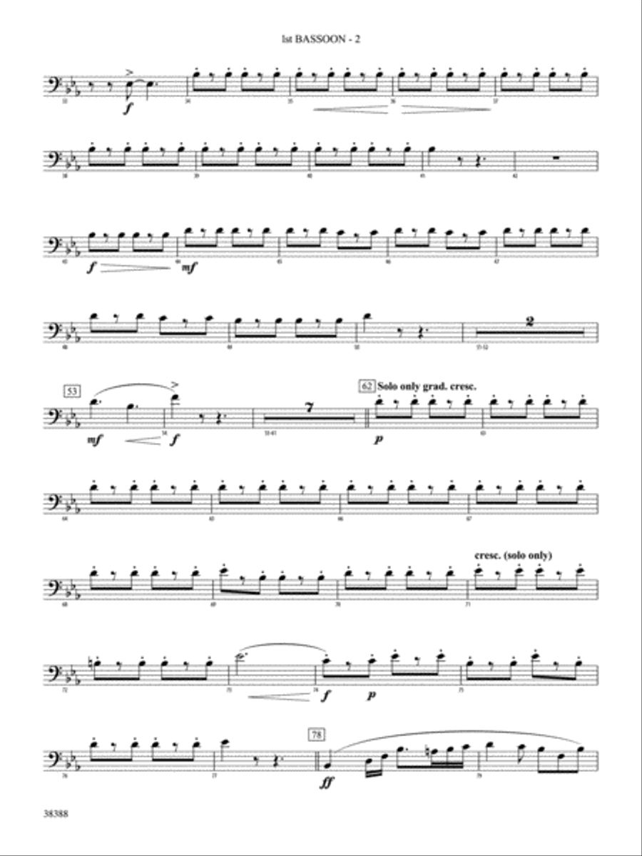 Napoli: Bassoon Concert Band scores gallery preview page 2