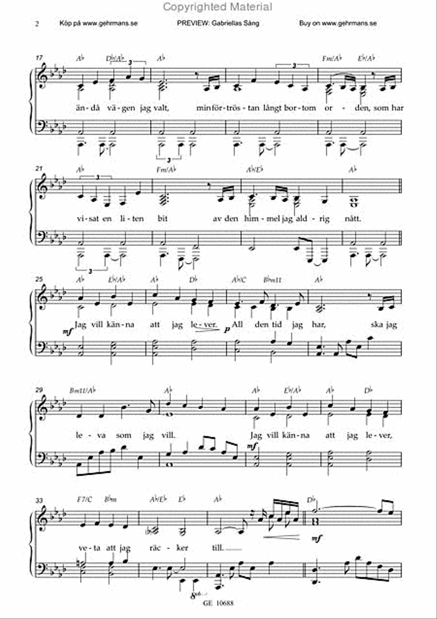 Gabriellas sang 4-Part scores gallery preview page 4