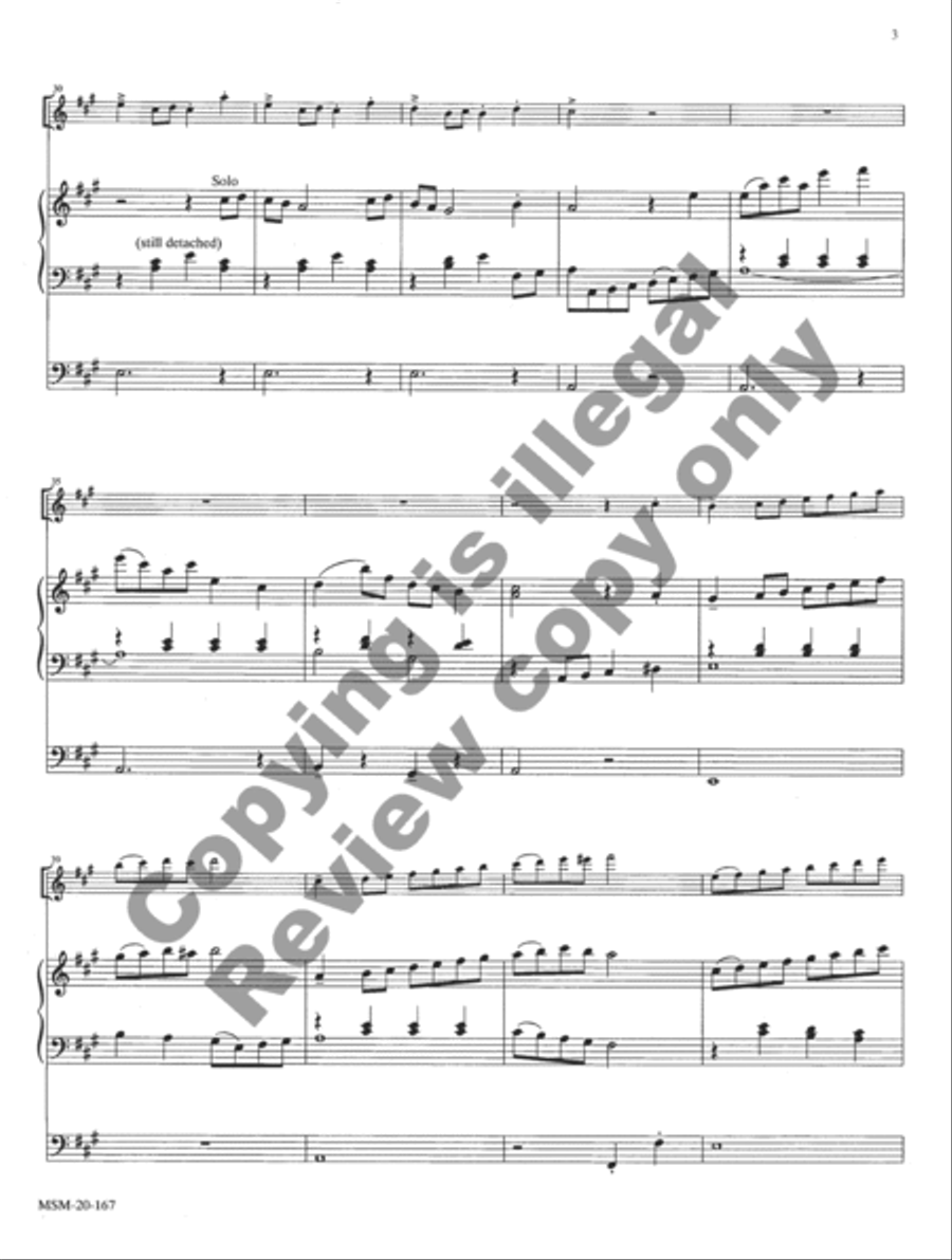 Two Christmas Pieces for Flute and Organ Flute scores gallery preview page 13