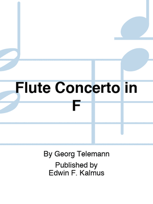 Book cover for Flute Concerto in F
