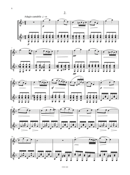 3 Nocturnes for Violin (Violoncello) and Guitar