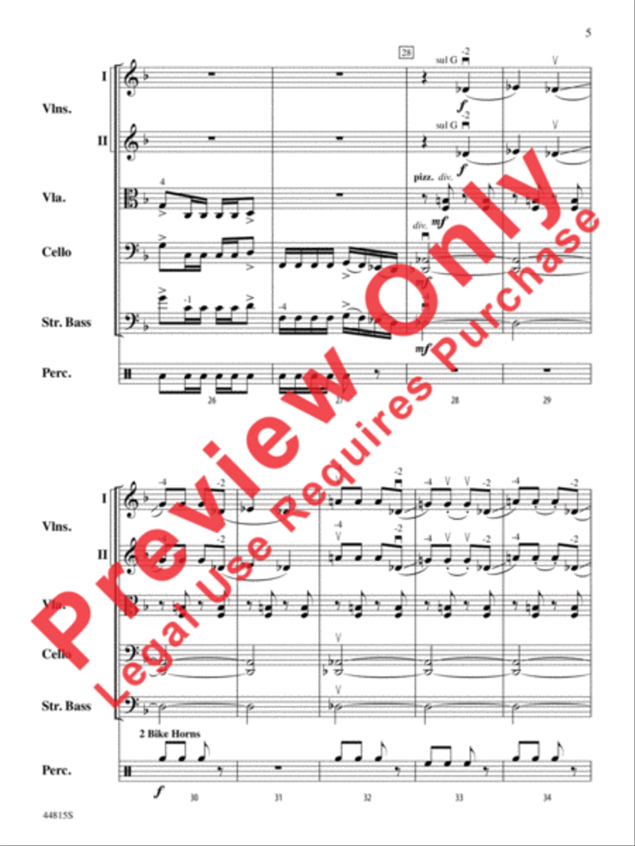 An American in Paris, Highlights from String Orchestra scores gallery preview page 6
