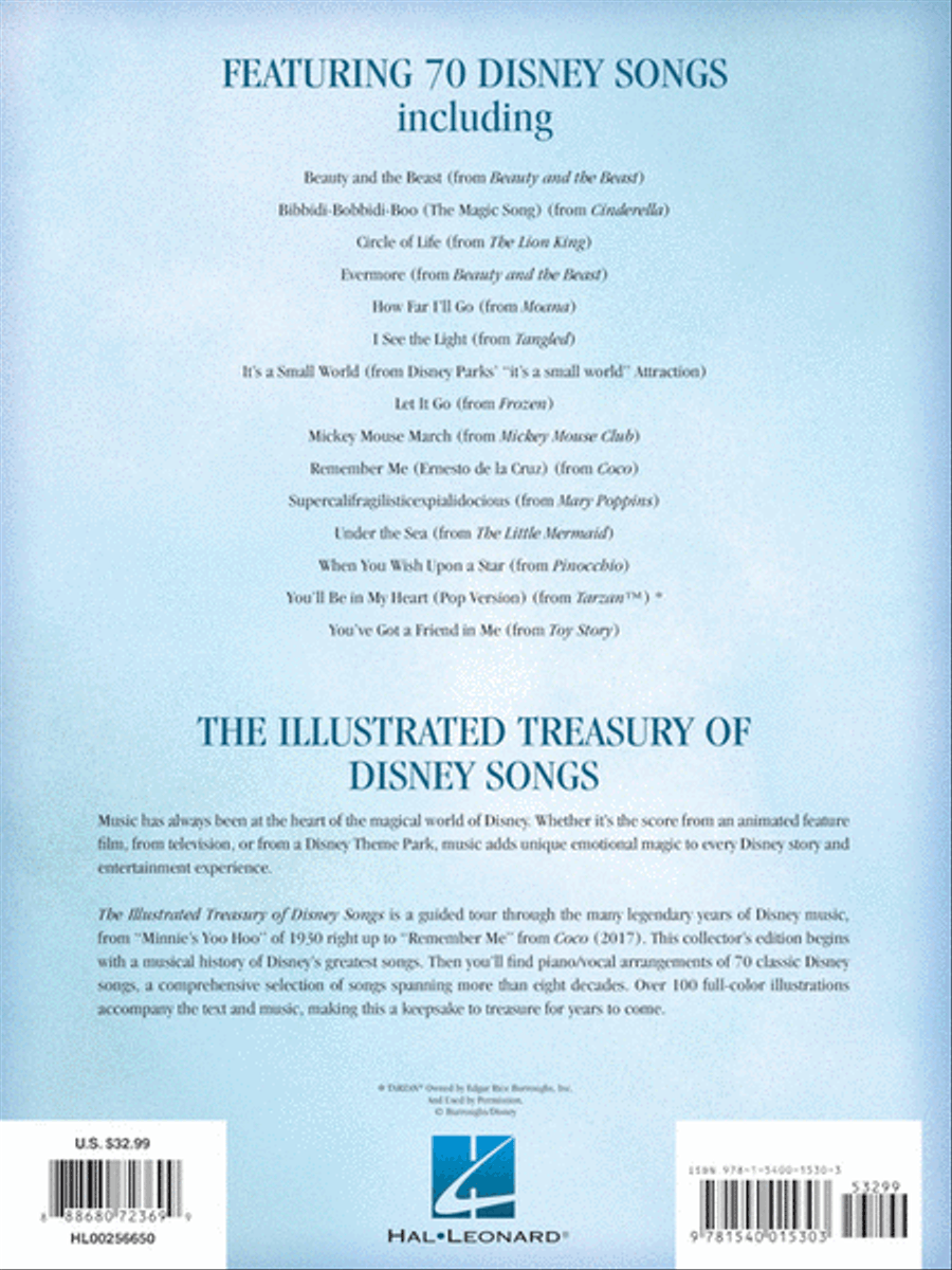 The Illustrated Treasury of Disney Songs – 7th Edition Piano, Vocal, Guitar scores gallery preview page 6