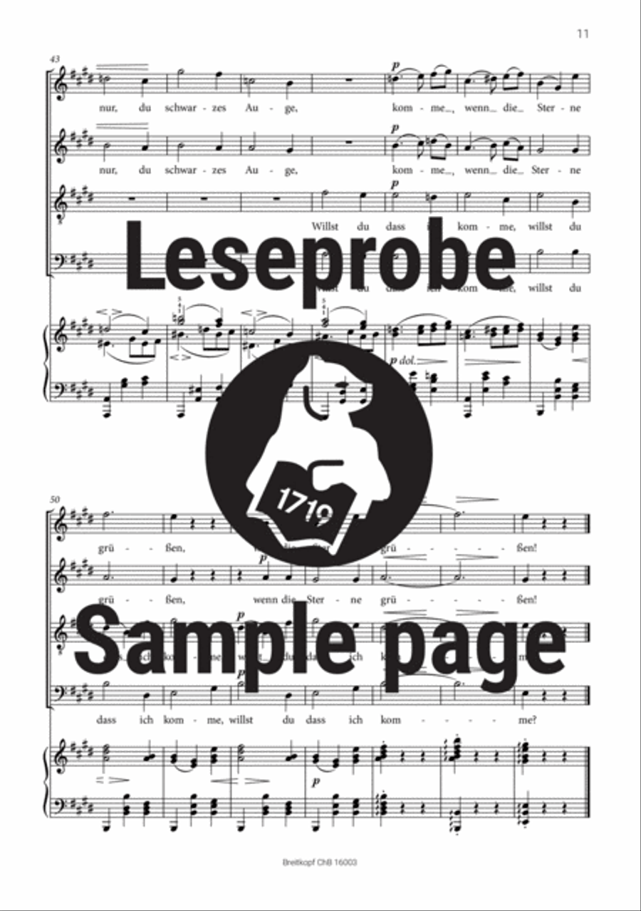 Love Songs Op. 52 Choir scores gallery preview page 5