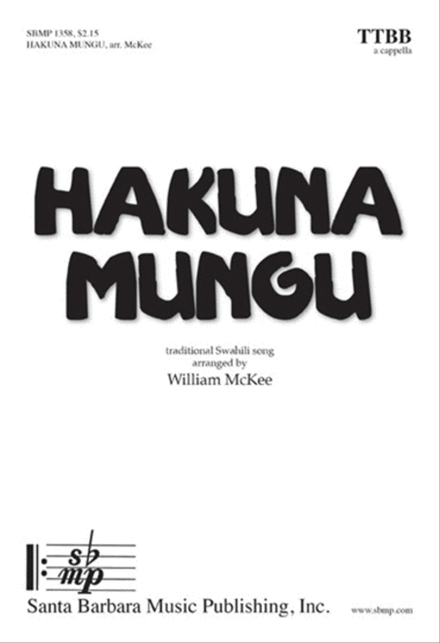Hakuna Mungu Kama wewe TTBB scores gallery preview page 1