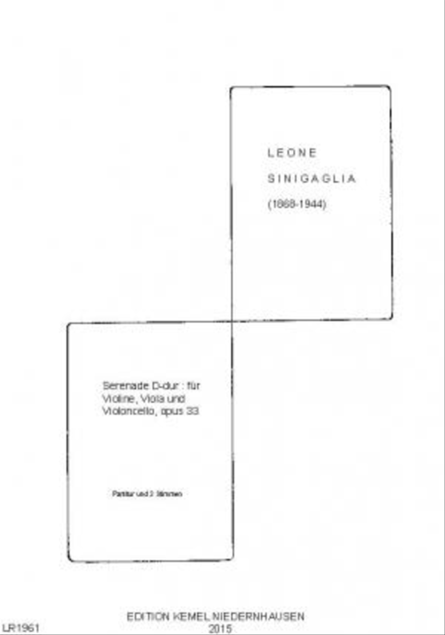 Serenade D-dur String Trio scores gallery preview page 1