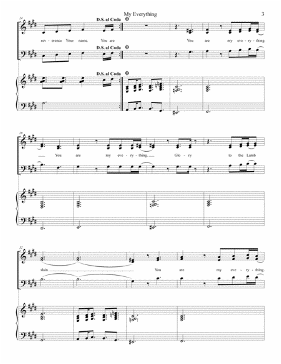 My Everything Choir scores gallery preview page 3