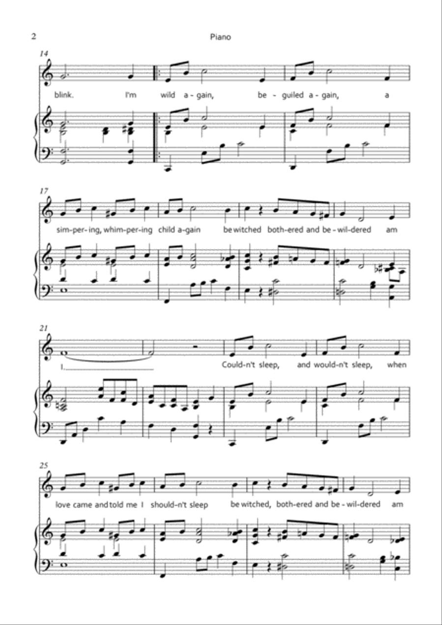 Bewitched Bewitched Voice scores gallery preview page 3