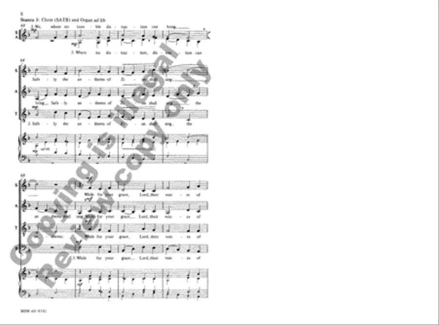 Oh, What Their Joy 4-Part scores gallery preview page 7
