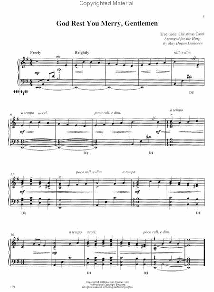 The Cambern Christmas Collection for Harp Harp scores gallery preview page 2
