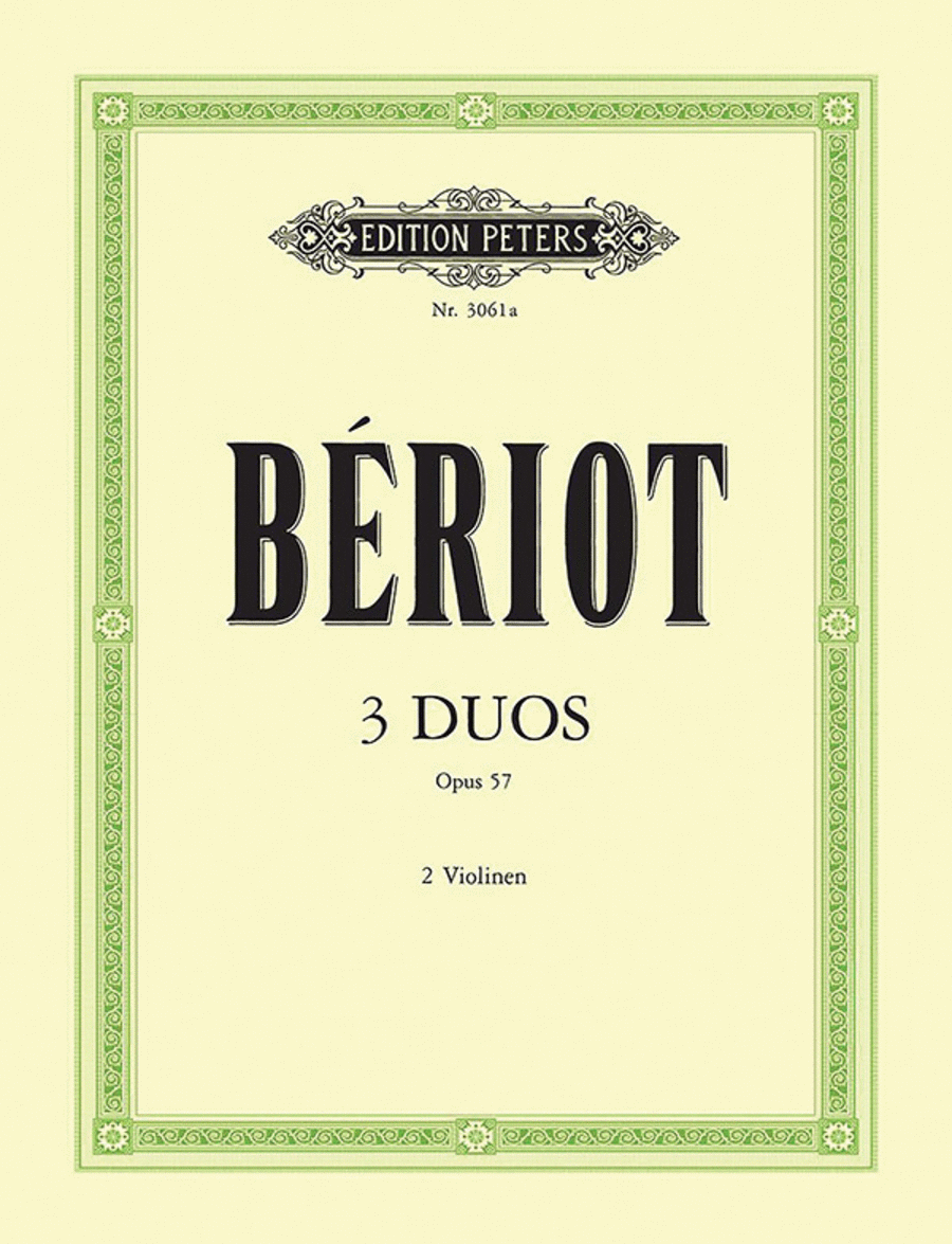 3 Duos concertants Op. 57 for 2 Violins String Duet scores gallery preview page 1