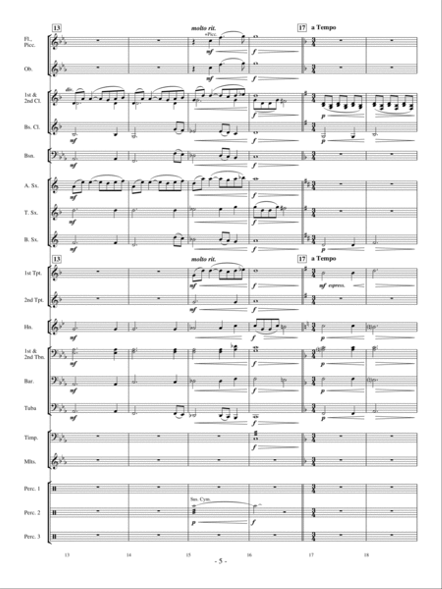The Witch and the Saint Concert Band scores gallery preview page 4