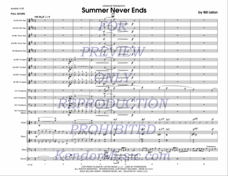 Summer Never Ends Jazz Ensemble scores gallery preview page 2
