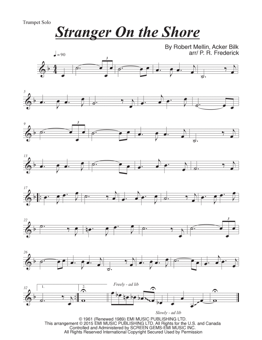 Strangers on the shore acker bilk clarinet outlet