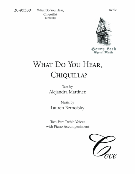 What Do You Hear, Chiquilla? (Downloadable)