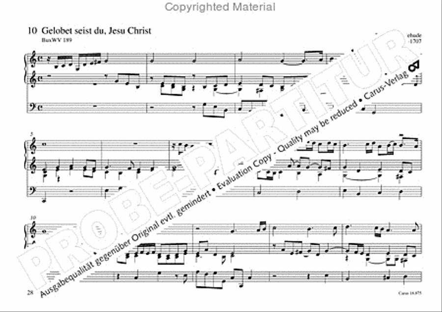 Freiburger Orgelbuch: Stammteil Organ Solo scores gallery preview page 29