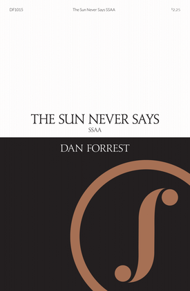 Book cover for The Sun Never Says (SSAA)
