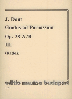 Gradus ad Parnassum III op. 38 30 fortgeschrittene