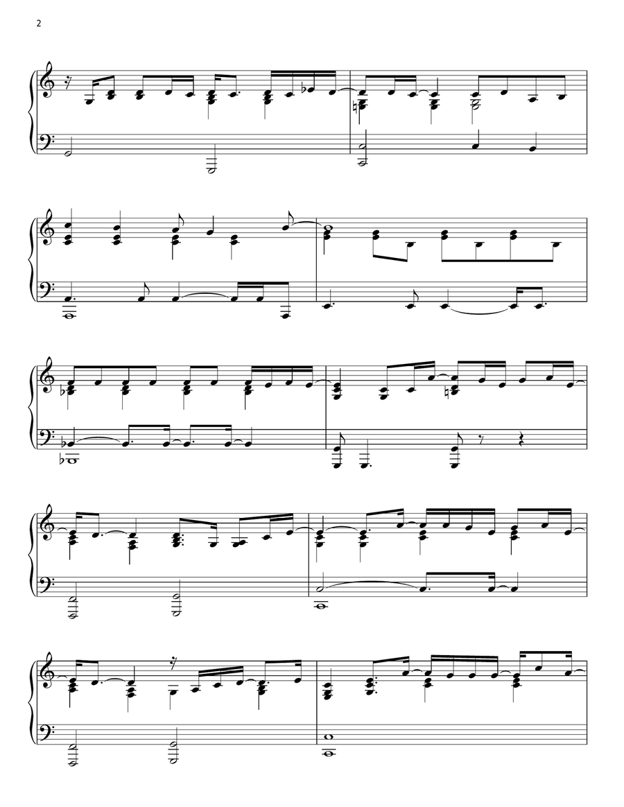 When I Was Your Man When I Was Your Man Piano Solo scores gallery preview page 2