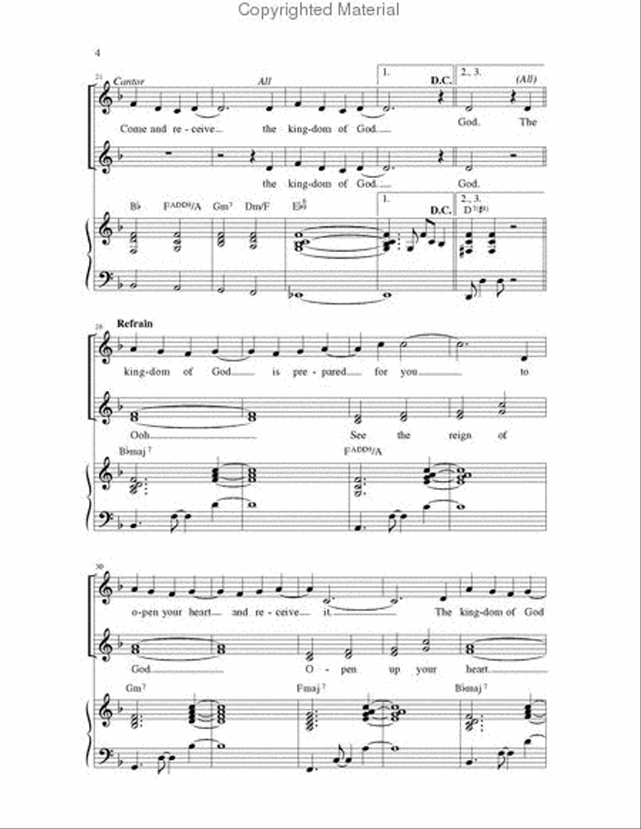 Yours is the Kingdom 3-Part scores gallery preview page 4