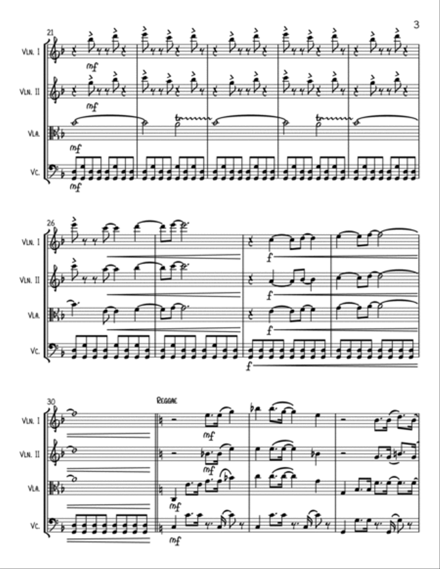 Live And Let Die Live And Let Die String Quartet scores gallery preview page 3