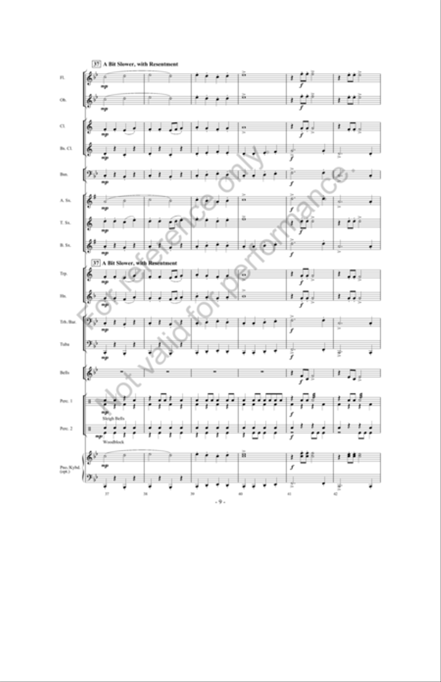 When Santa's Away, The Elves Will Play! Concert Band scores gallery preview page 8