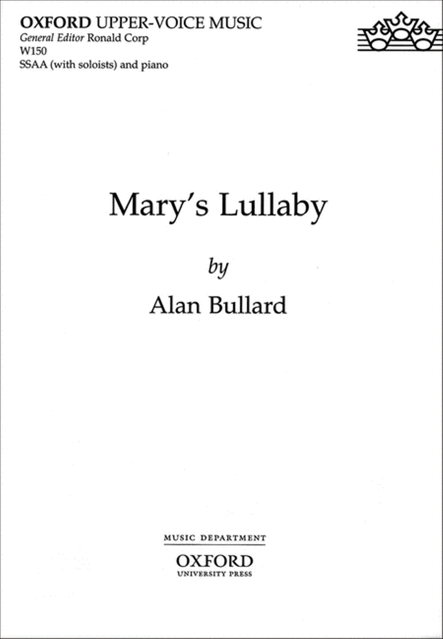 Mary's Lullaby A(Solo) SSAA scores gallery preview page 1