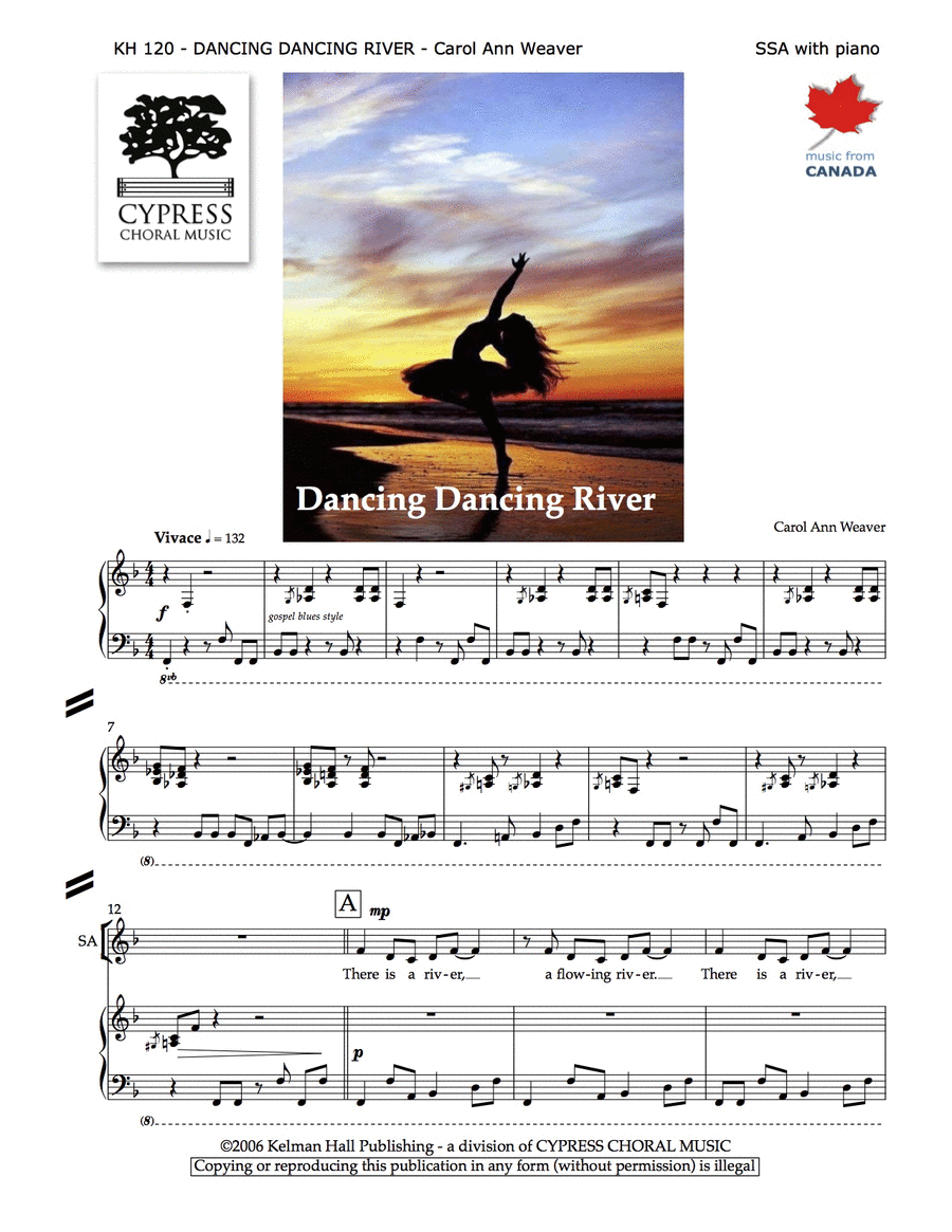 Dancing Dancing River Ssa SSA scores gallery preview page 1