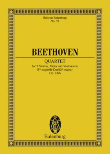 String Quartet in B-flat Major, Op. 18/6