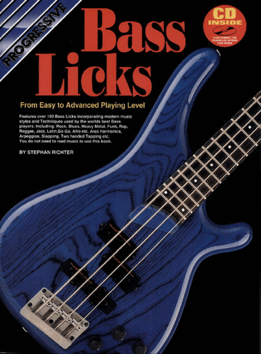 Progressive Bass Guitar Licks (Book/CD) Bass Guitar scores gallery preview page 1