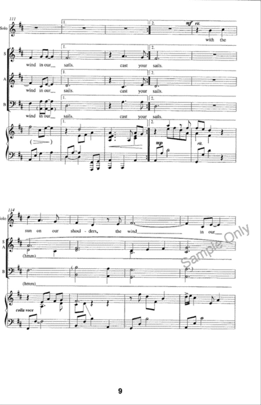 Song For Peace Song For Peace 3-Part scores gallery preview page 10