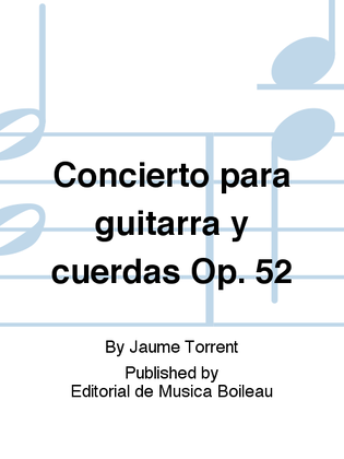 Concierto para guitarra y cuerdas Op. 52