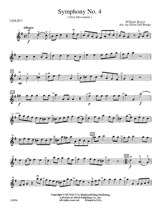 Symphony No. 4, 1st Movement: 1st Violin