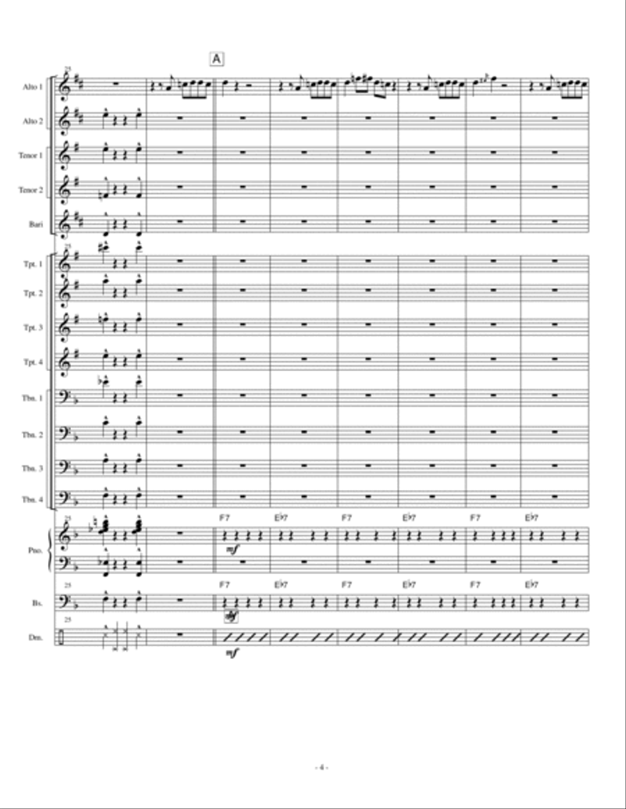 Camisa Negra Jazz Ensemble scores gallery preview page 4
