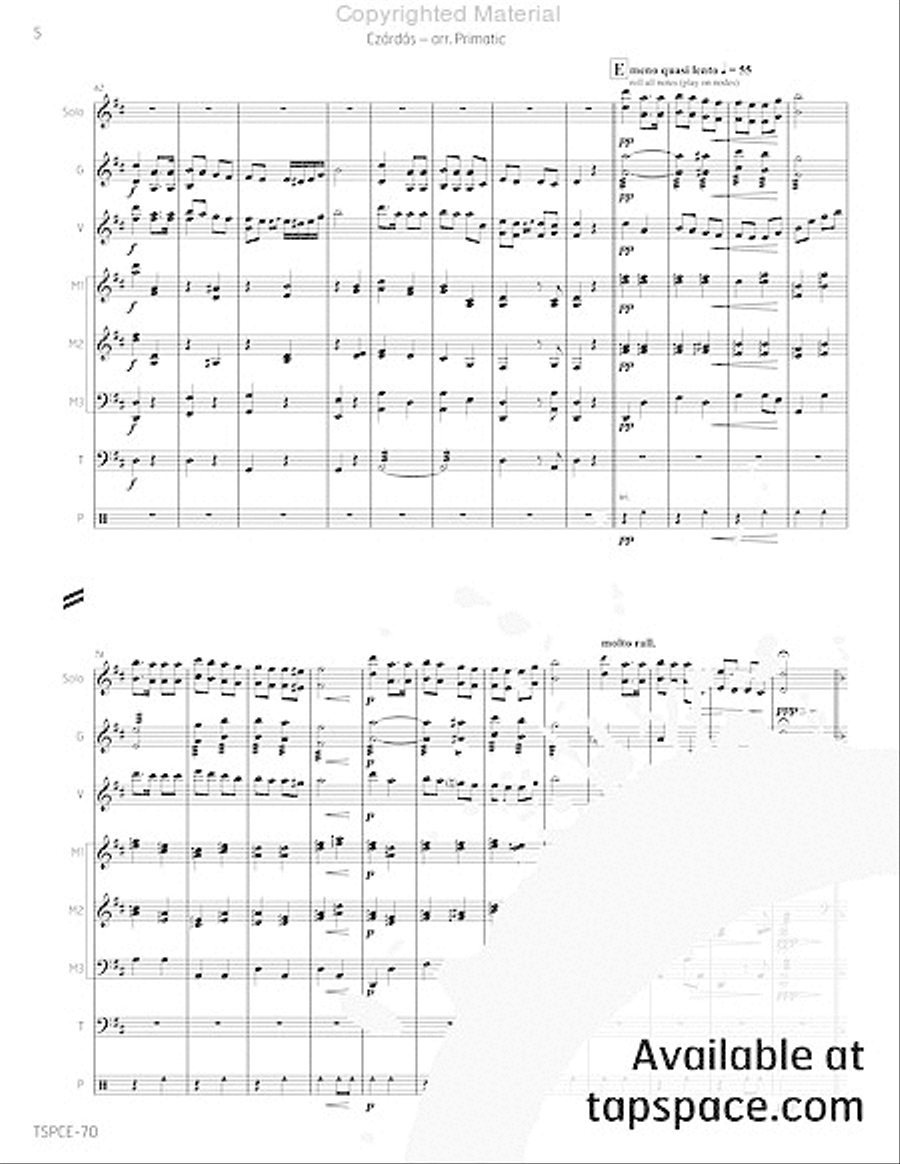 Czardas Percussion Ensemble scores gallery preview page 9