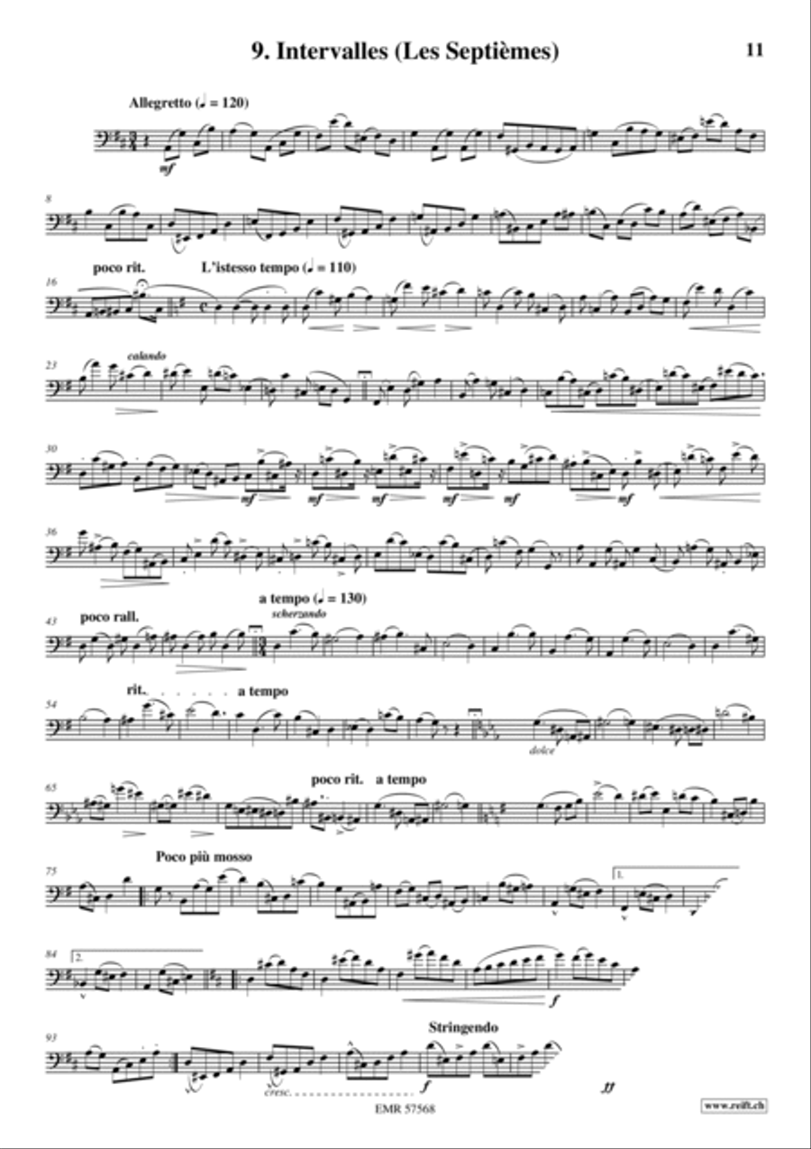 32 Etudes de Perfectionnement Bassoon Solo scores gallery preview page 11