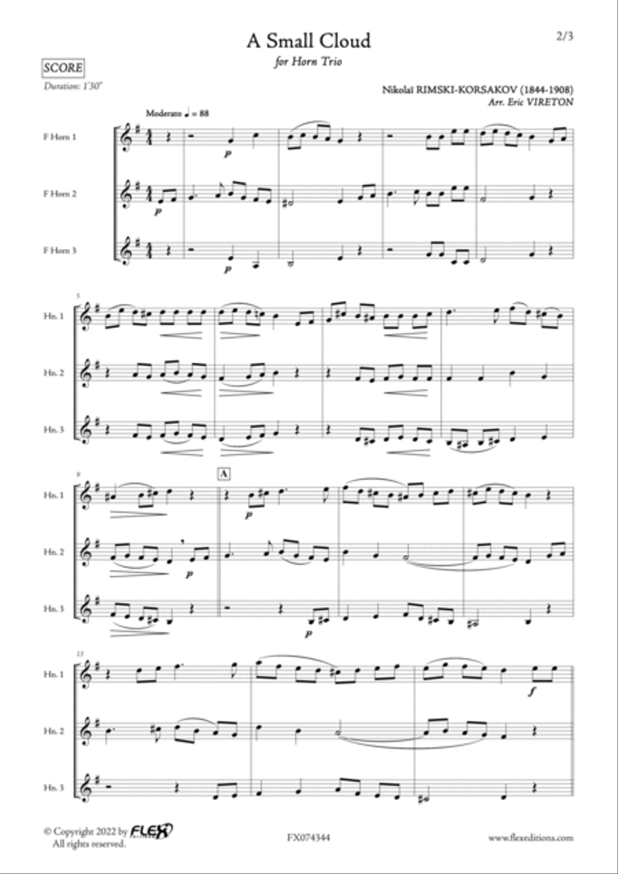 A Small Cloud A Small Cloud Woodwind Trio scores gallery preview page 2
