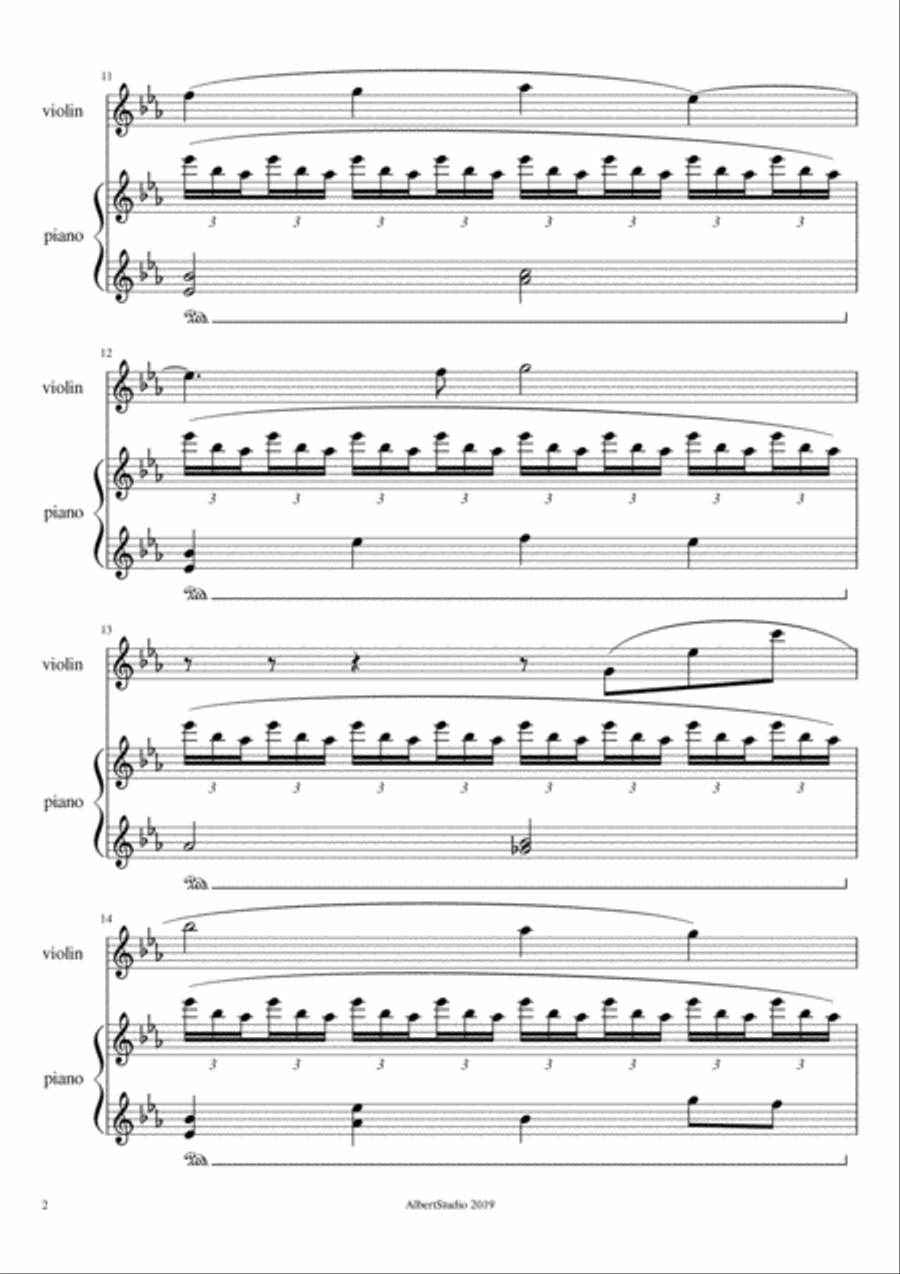 Roses Roses Violin Solo scores gallery preview page 2