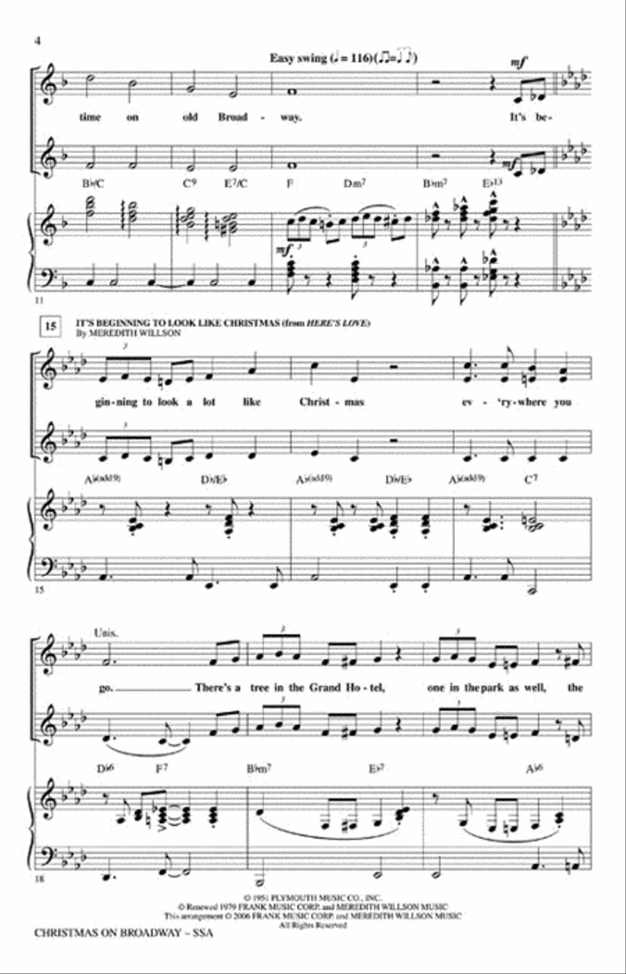 Christmas On Broadway (Medley)
