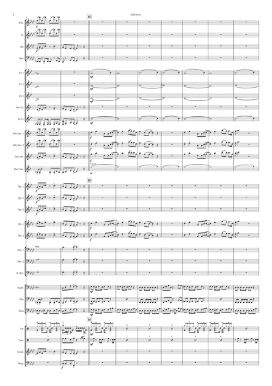 Step Back In Time Concert Band scores gallery preview page 2